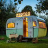retro caravan fotohokje