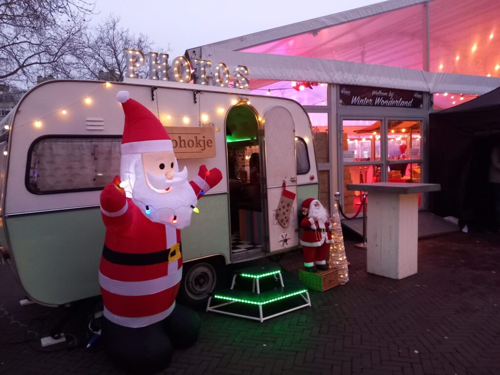 kerst caravan photobooth